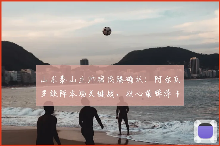 山东泰山主帅宿茂臻确认:阿尔瓦罗缺阵本场关键战,核心前锋泽卡恢复顺利重返赛场